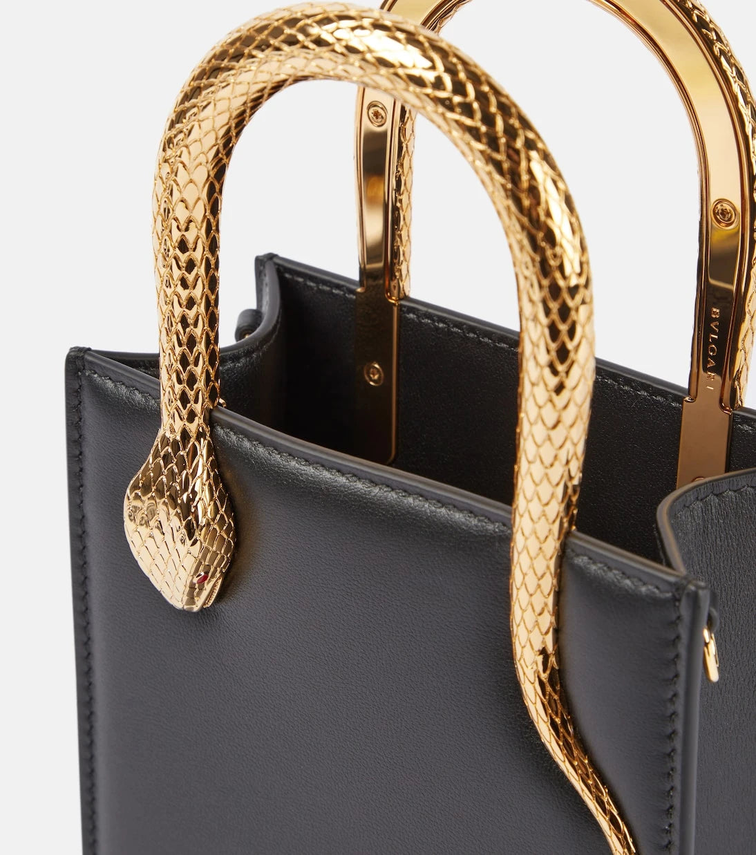 Bvlgari - Serpentine Mini leather top-handle bag