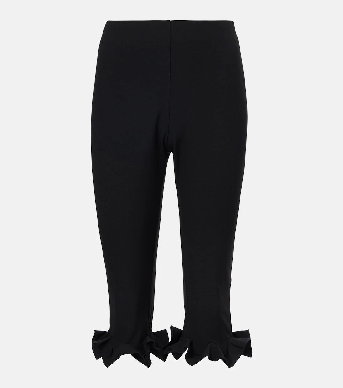 Rotate - Ruffled high-rise capri pants