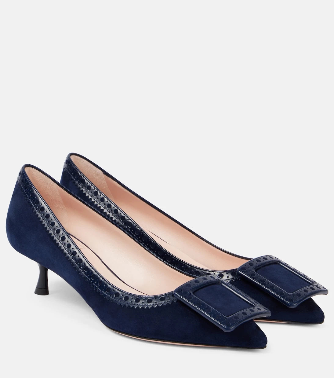 Roger Vivier - حذاء "فين إن ذا سيتي 45" من الشمواه بكعب عالٍ