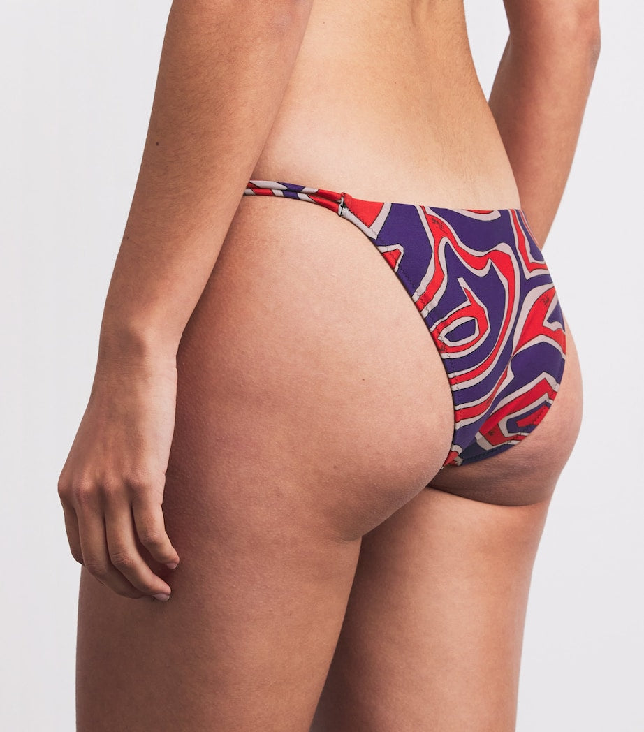 Multi Labirinto Print Bikni Bottoms