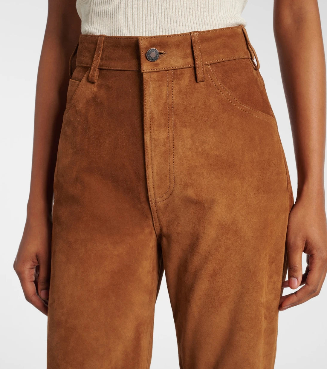 Nili Lotan - Roe suede flared pants