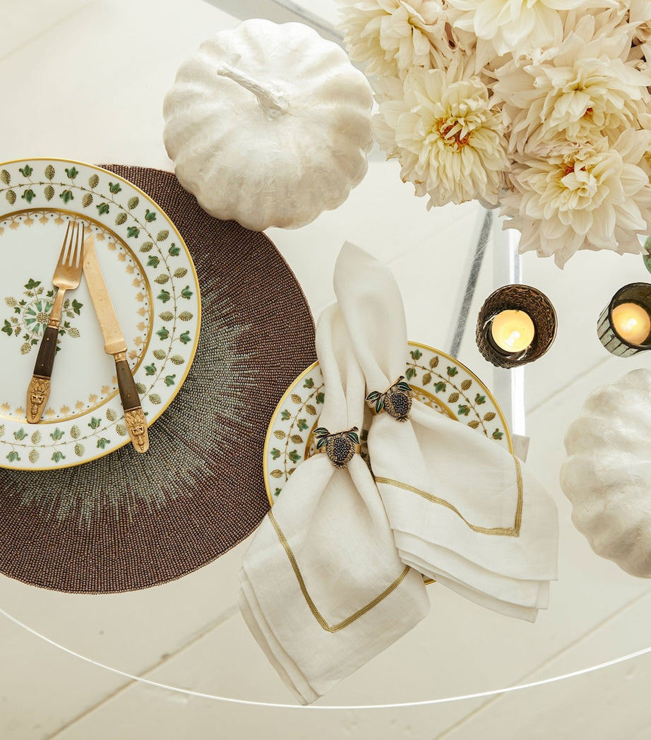 Joanna Buchanan Set of 2 Linen Embroidered Napkins