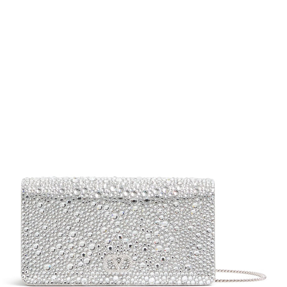 Mini Embellished VLogo Signature Shoulder Bag