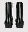 Khaite Black Leather Colt Ankle Boots