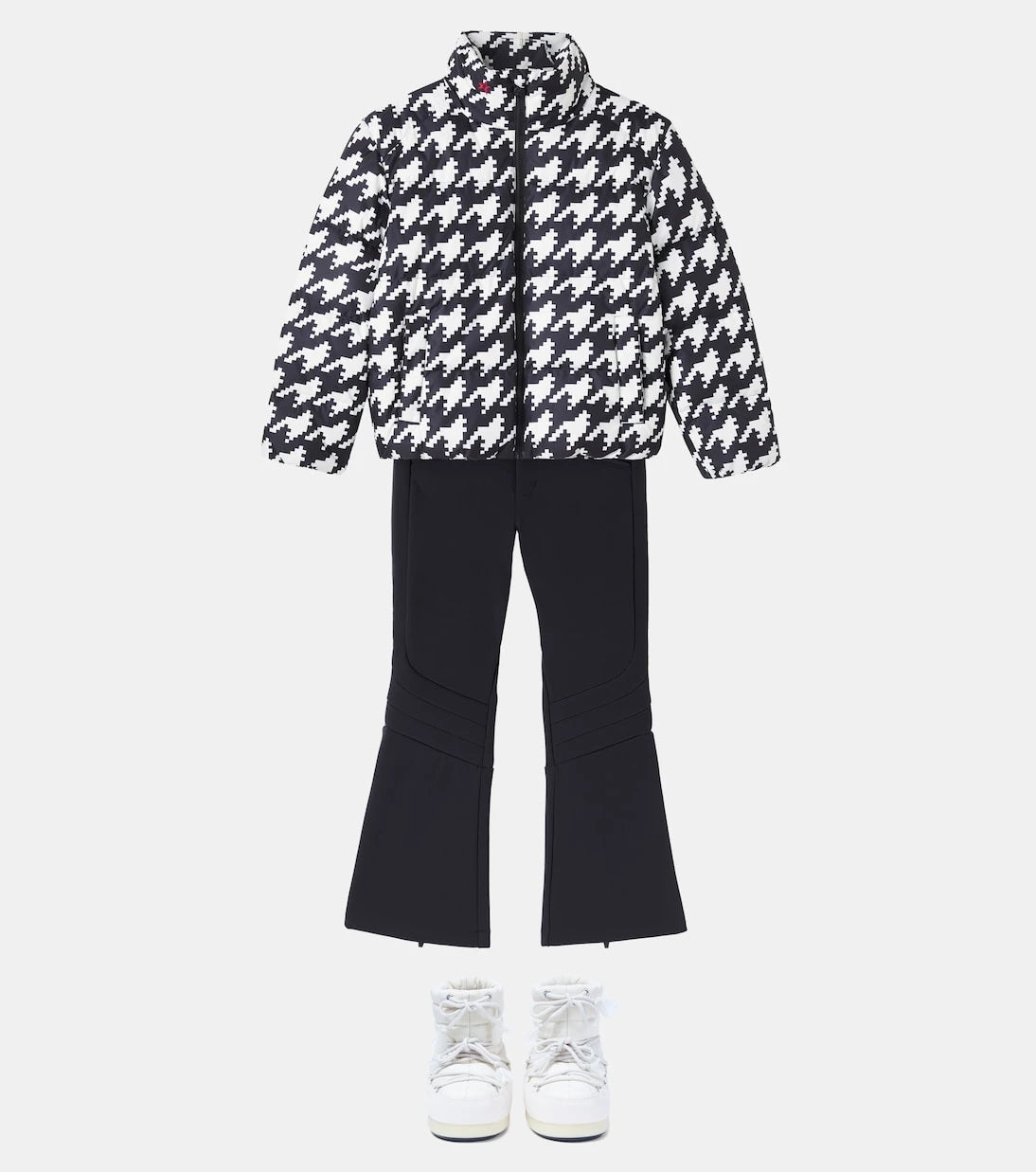 Perfect Moment Kids - Houndstooth ski gloves