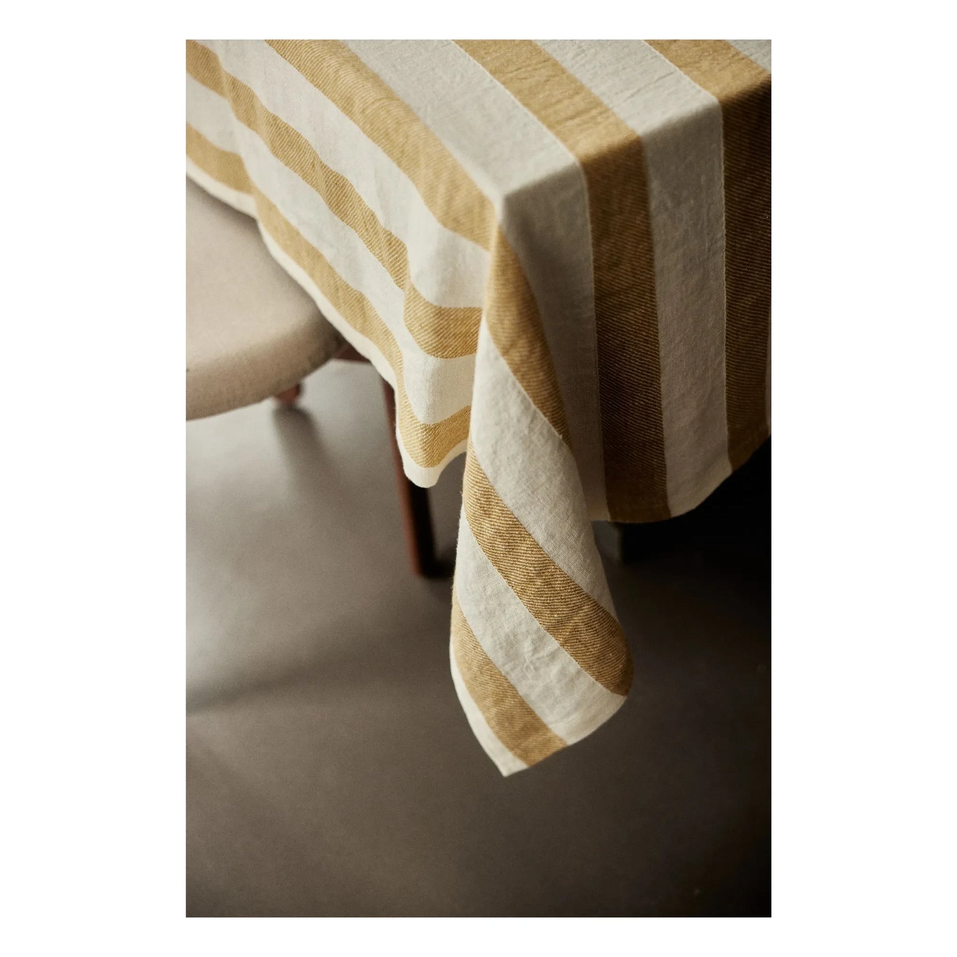 Gabrielle Paris - Bastide linen tablecloth | Yellow Curry colour