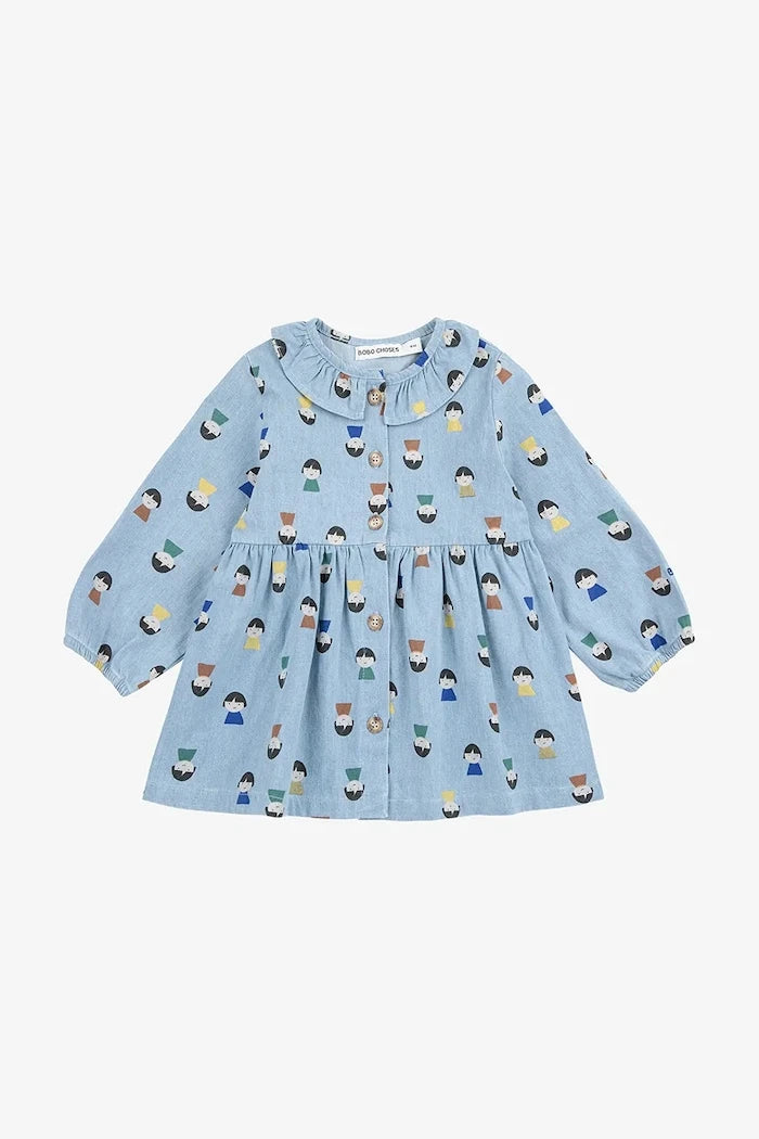 Bobo Choses Game Pawns Çocuk Pamuklu Elbise
