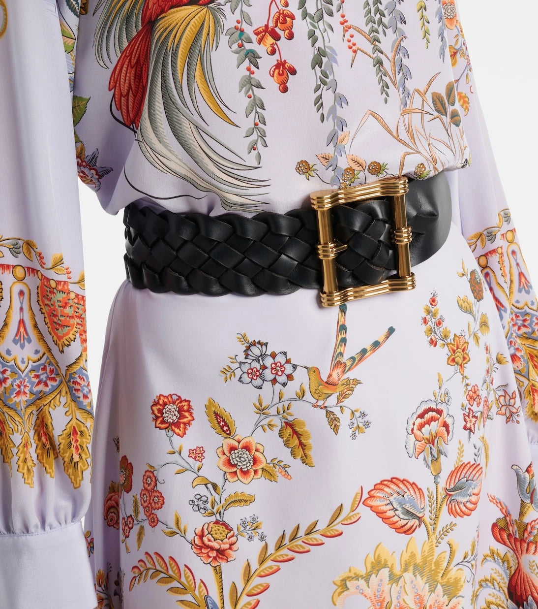 Etro - Braided reversible suede belt