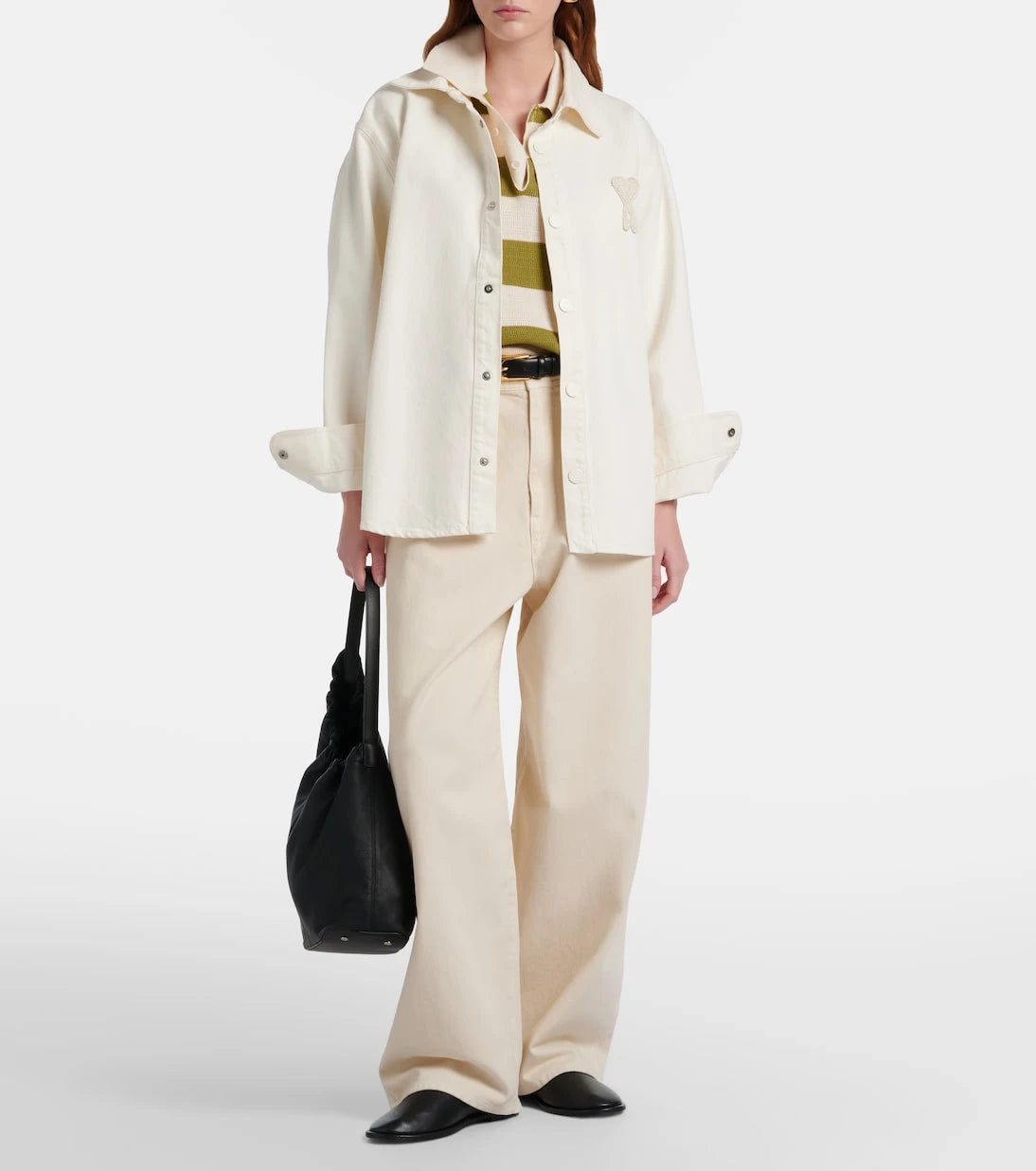 Ami Paris - Ami de Cœur cotton twill overshirt