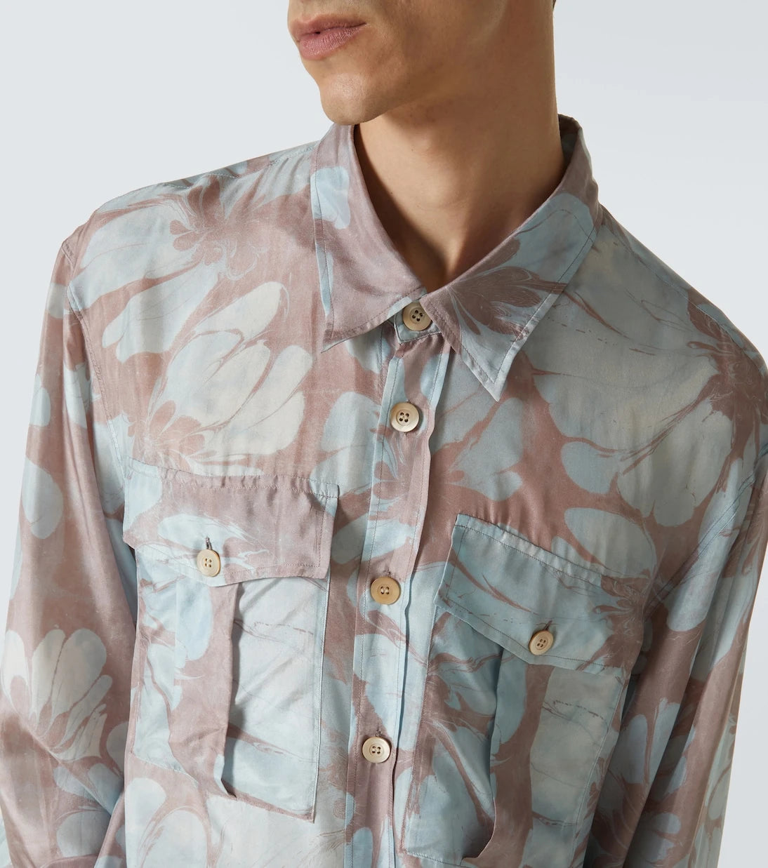 Dries Van Noten - Floral silk shirt