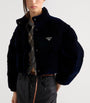 Blue Velvet Down-Filled Puffer Jacket