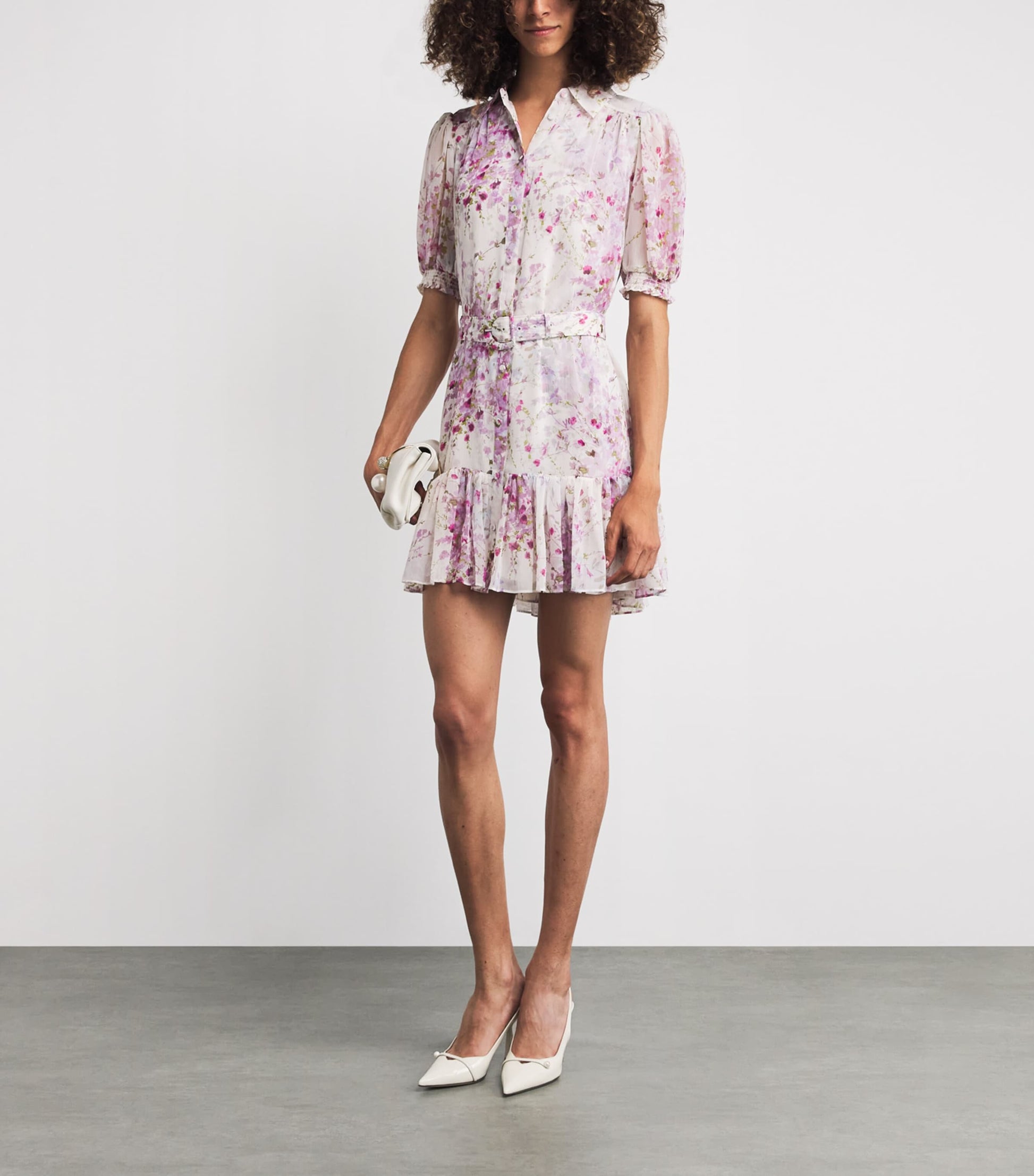 Midsummer Bloom Halbini Mini Dress
