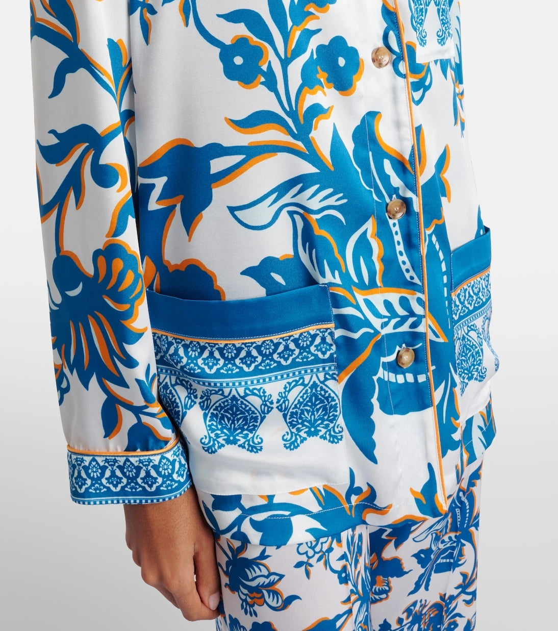 Etro - Printed crêpe-de-chine blouse