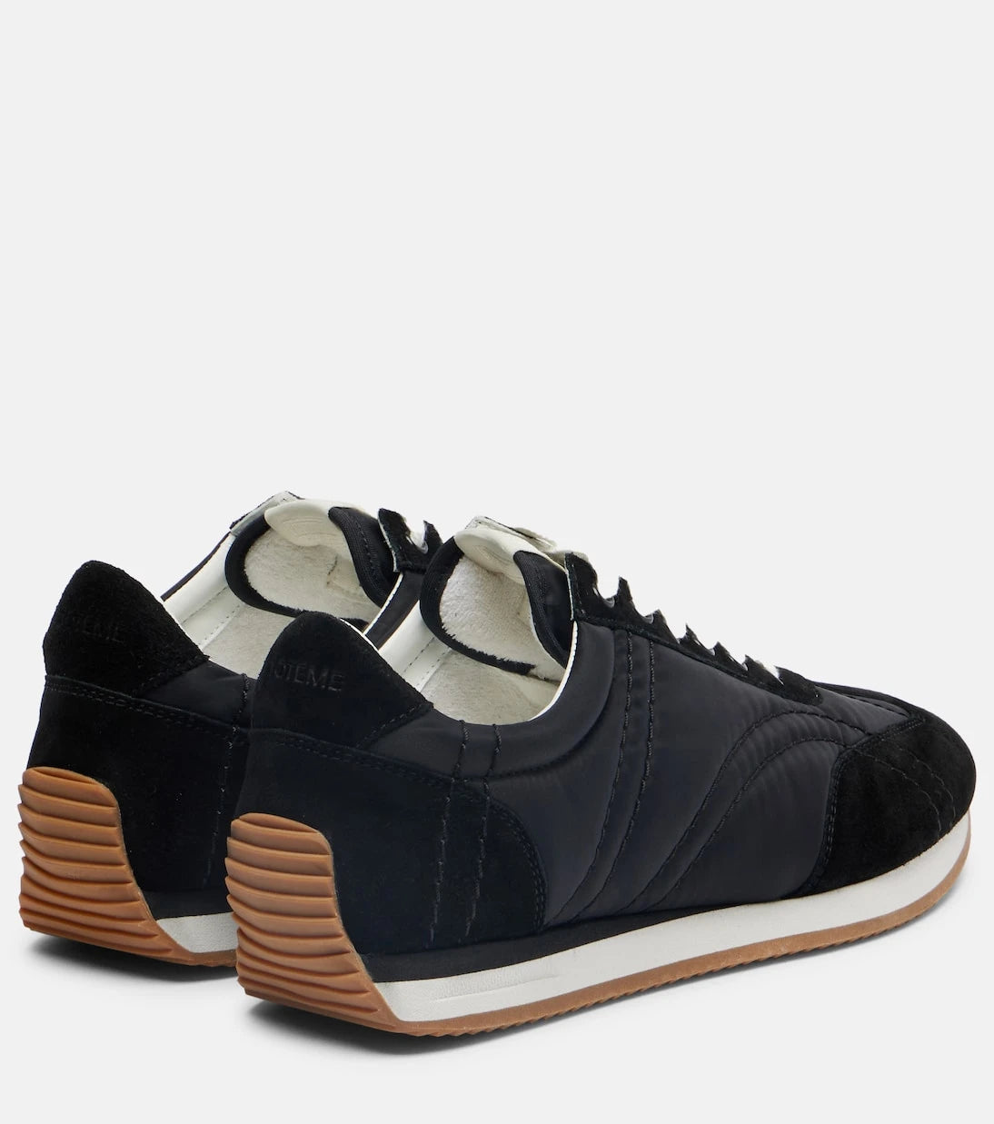 Toteme - Suede-trimmed sneakers