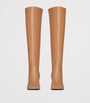 Saint Laurent Brown Lambskin Francoise Knee-High Boots 95