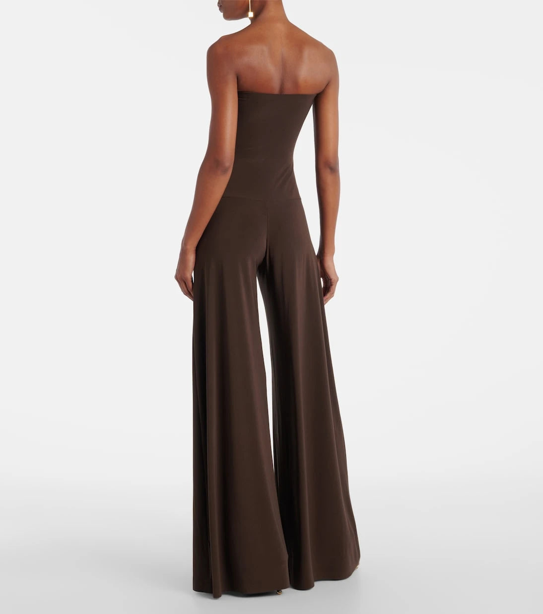 Norma Kamali - Strapless jersey jumpsuit