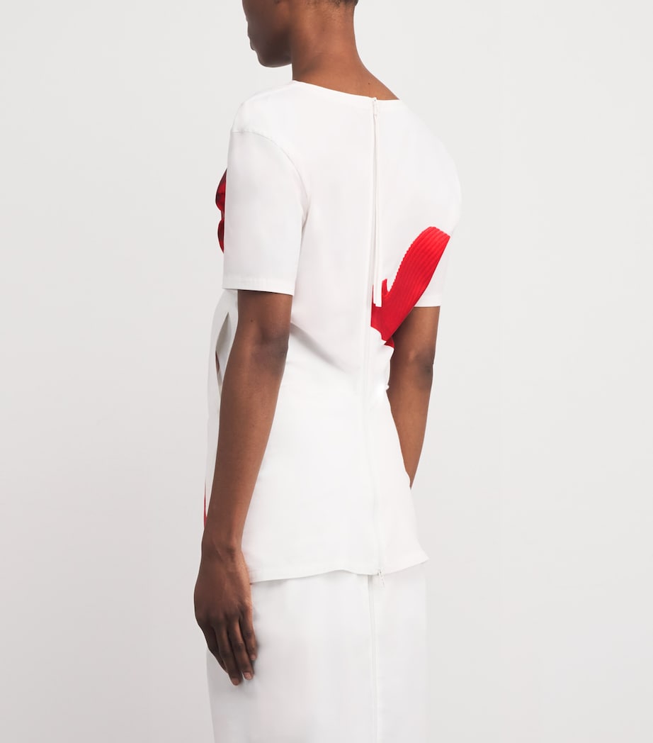 Cotton-Blend Knit As Represented Top