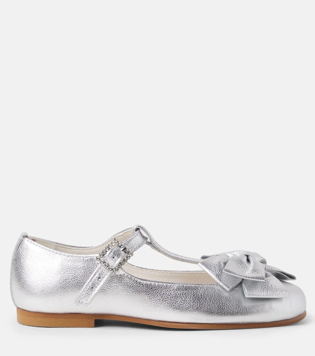 La Coqueta - Tessa metallic leather ballet flats