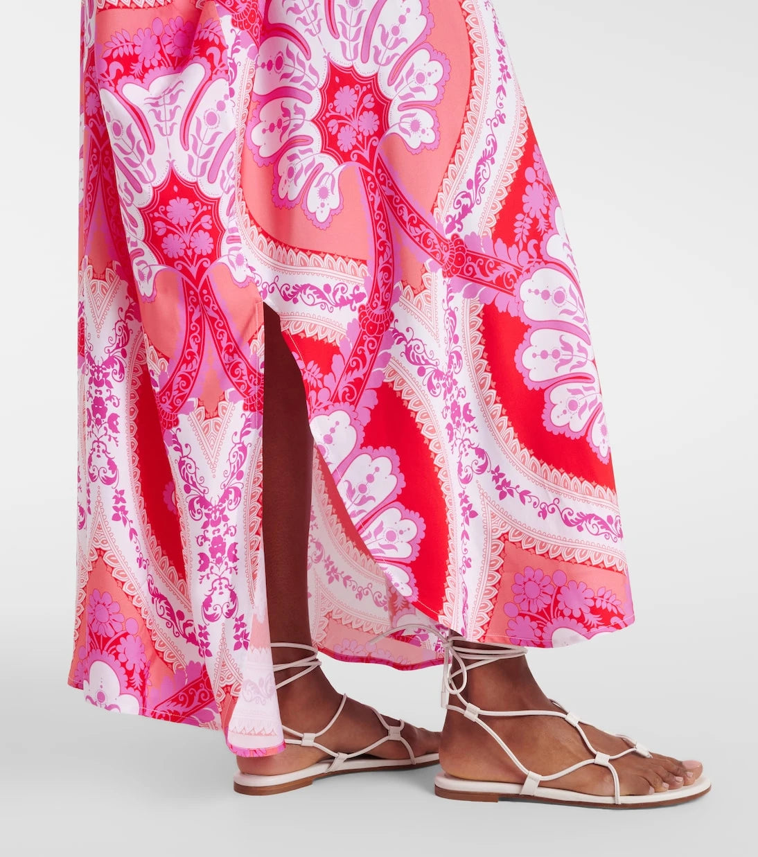 Melissa Odabash - Carlotta printed satin kaftan