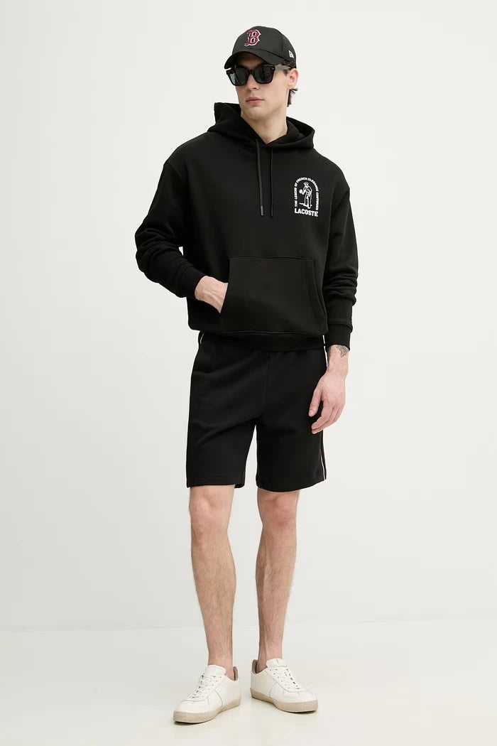 Lacoste erkek pamuklu kapüşonlu sweatshirt