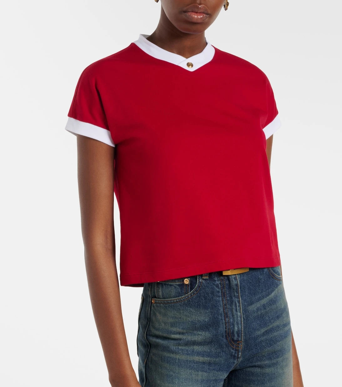 Versace - Medusa cotton-blend jersey T-shirt
