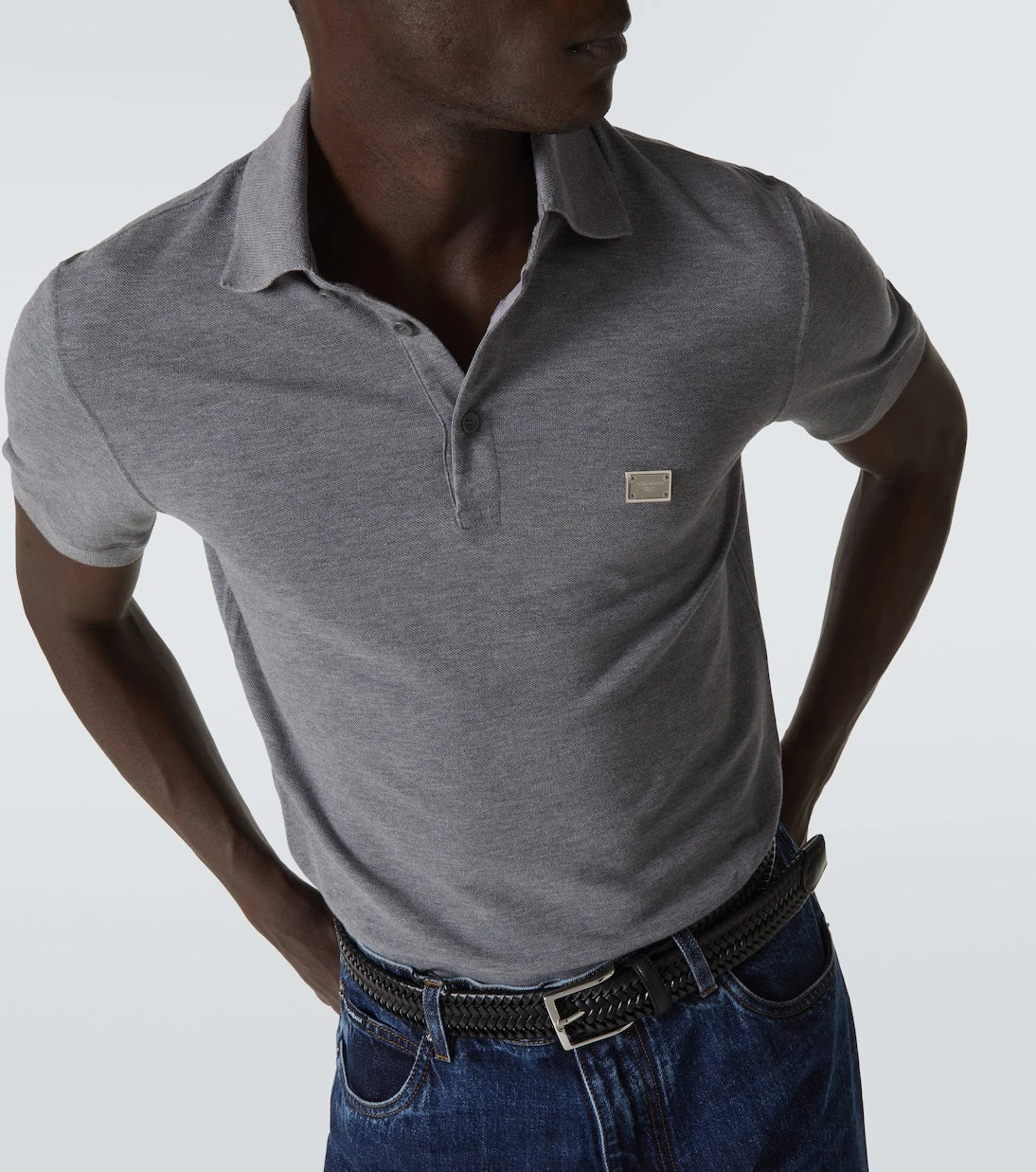 Dolce&Gabbana - Cotton piqué polo shirt