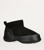 Moon Boot Black Suede Luna Low Boots