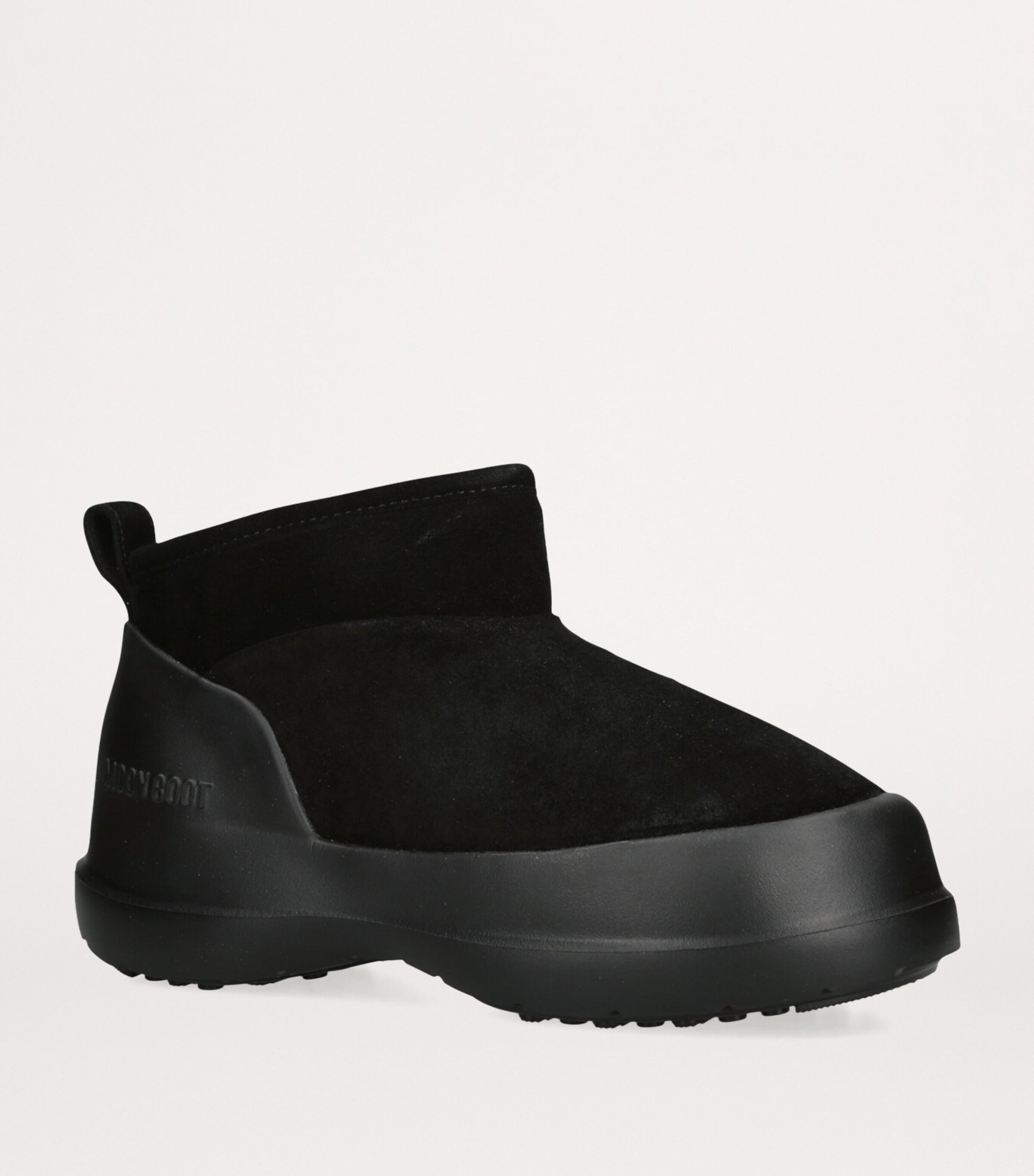 Moon Boot Black Suede Luna Low Boots