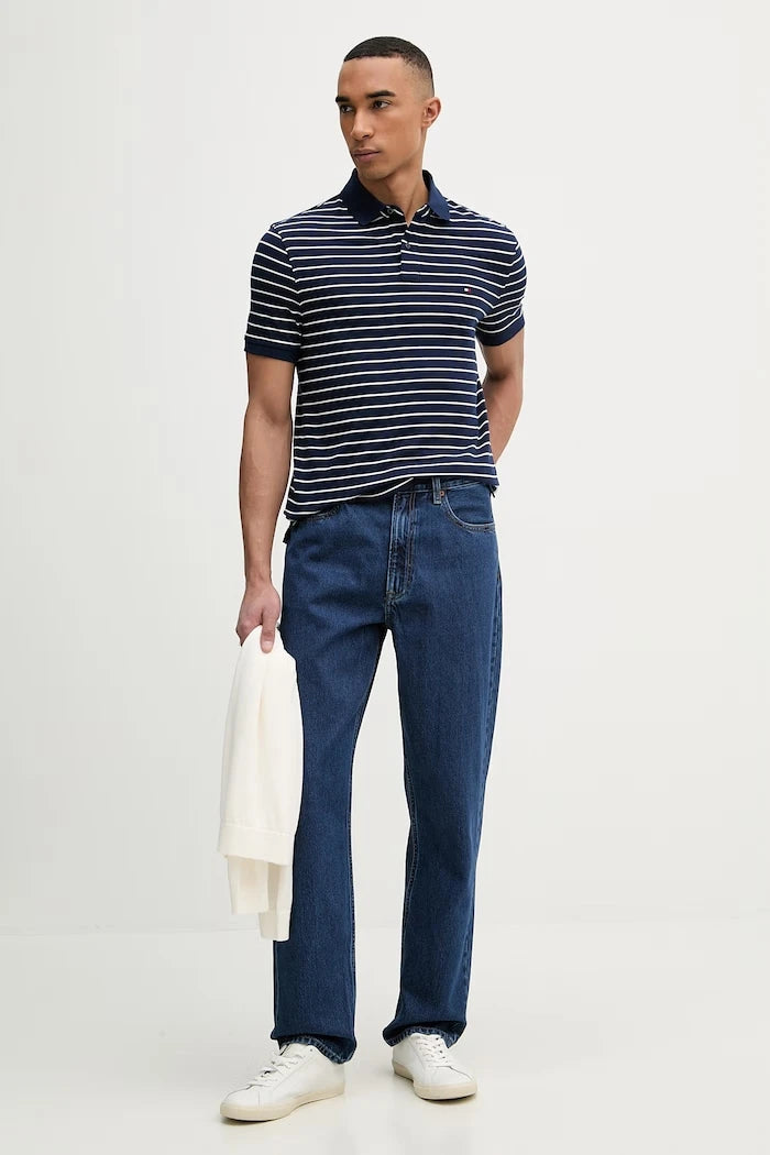 Tommy Hilfiger erkek pamuk elastan polo yaka tişört