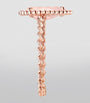 Rose Gold and Pink Quartz Serpent Bohème Ring