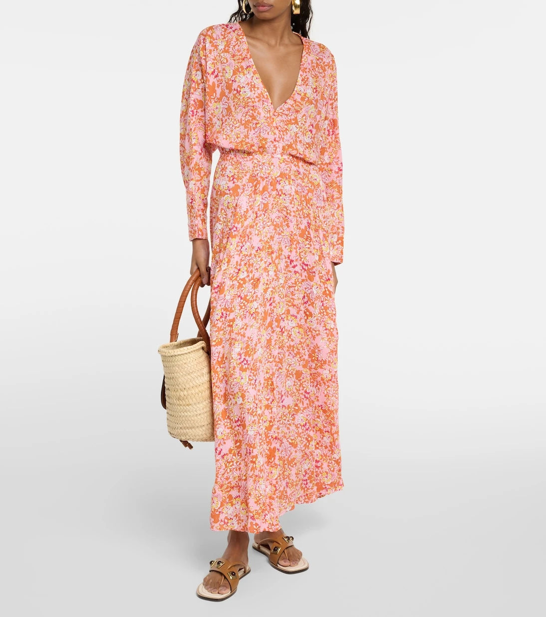 Poupette St Barth - Ilona floral midi dress