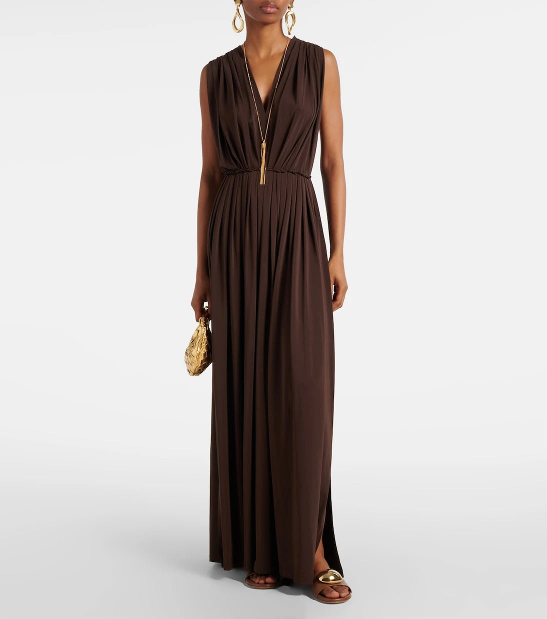 Max Mara - Pili detaylı maksi elbise
