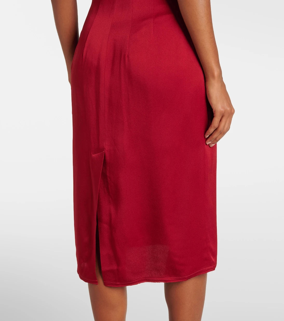 Stella McCartney - Draped satin midi dress