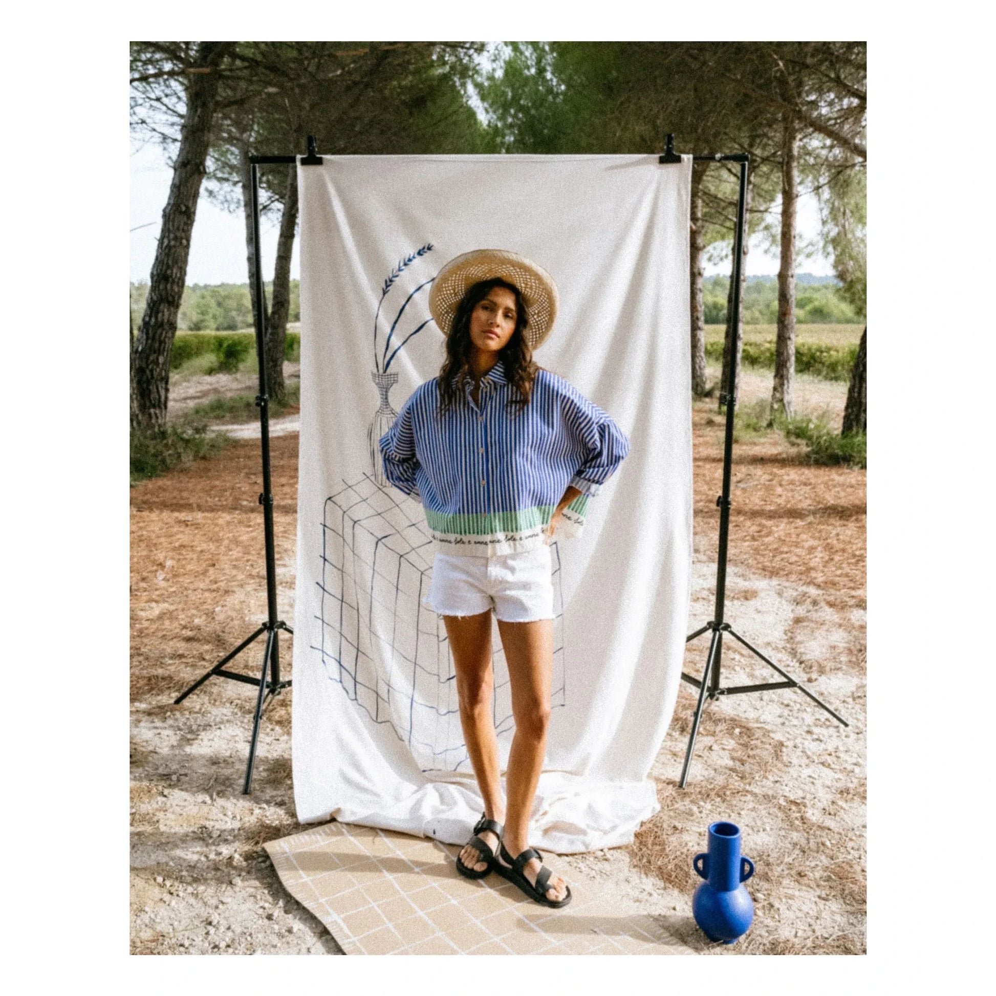 Tinsels - Wood Stripes Shirt | Blue