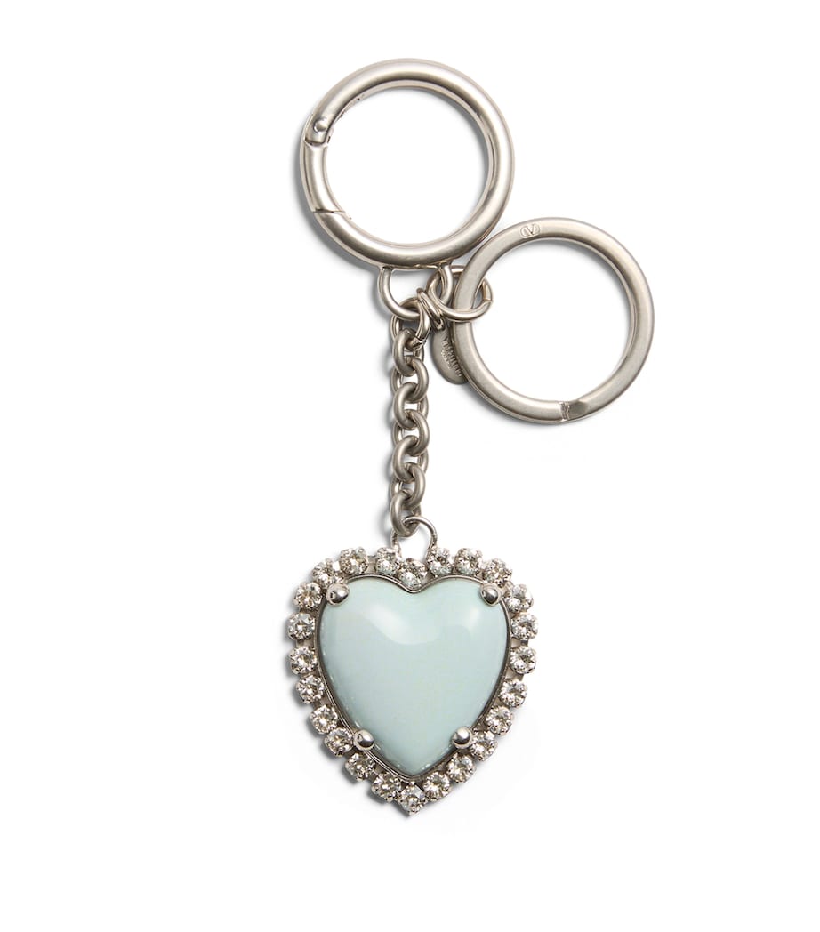 Valentino Garavani Blue Coeur Hyberbole Keyring