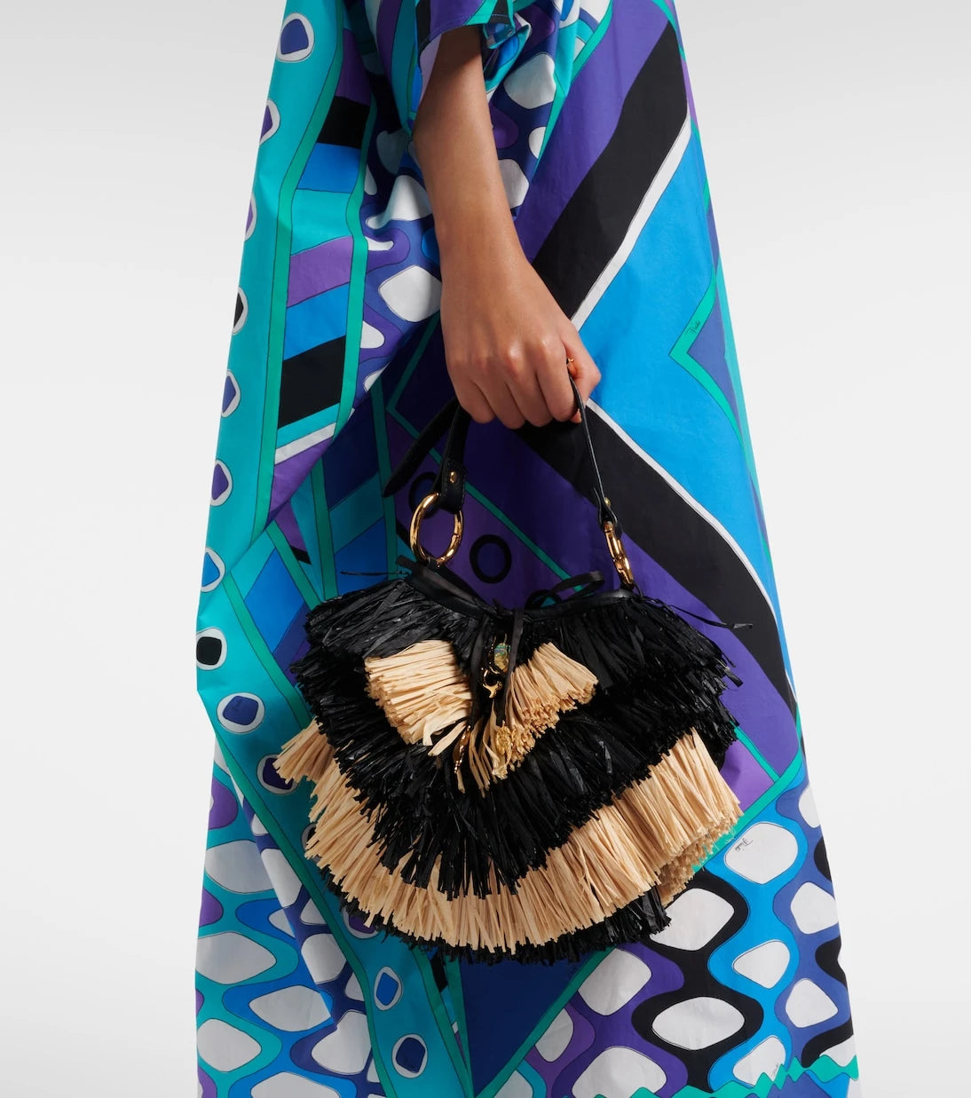 Pucci - Capriccio raffia bucket bag