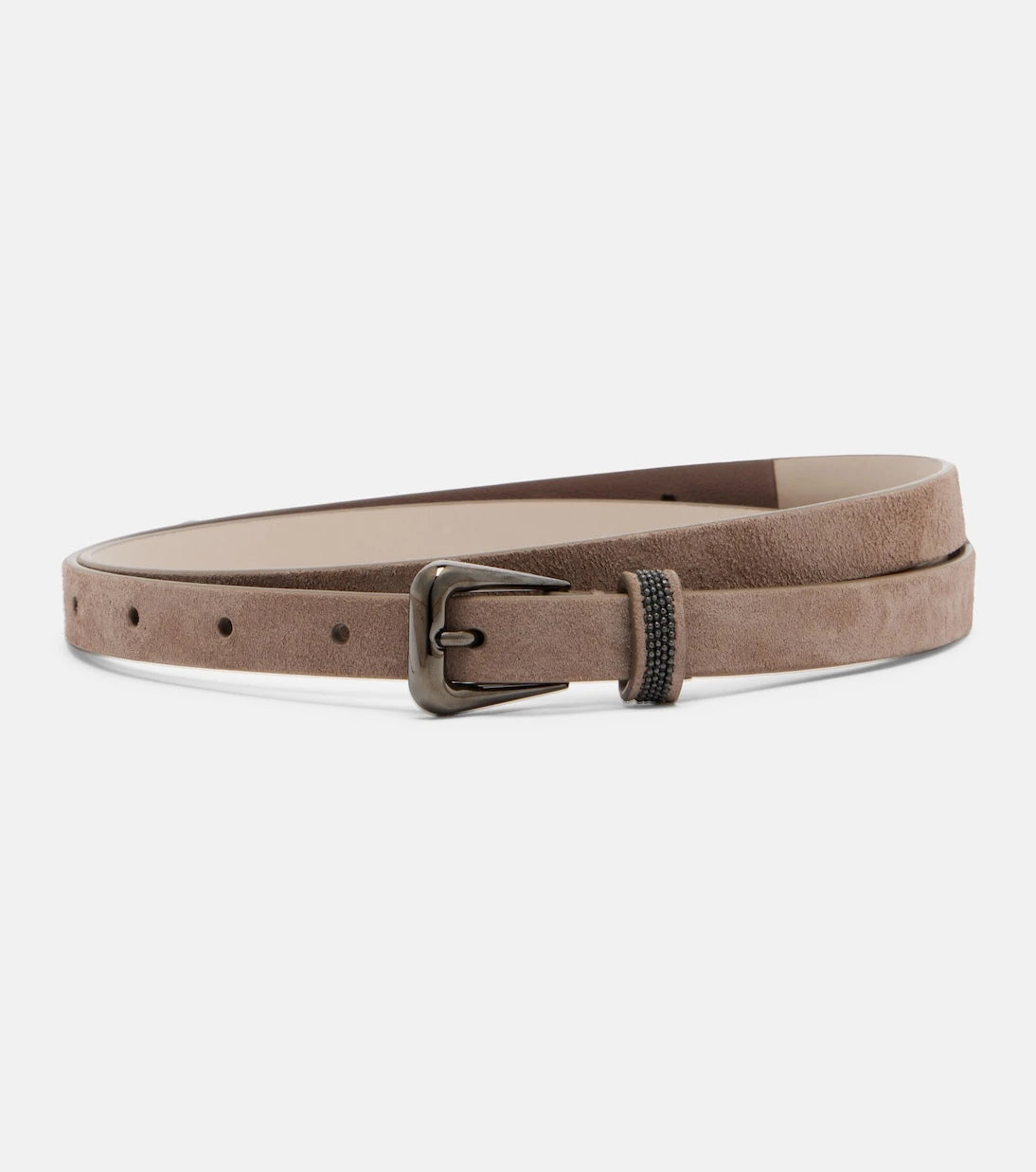 Brunello Cucinelli - Monili suede belt