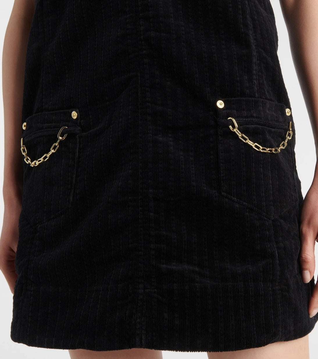 Ganni - Cotton corduroy minidress