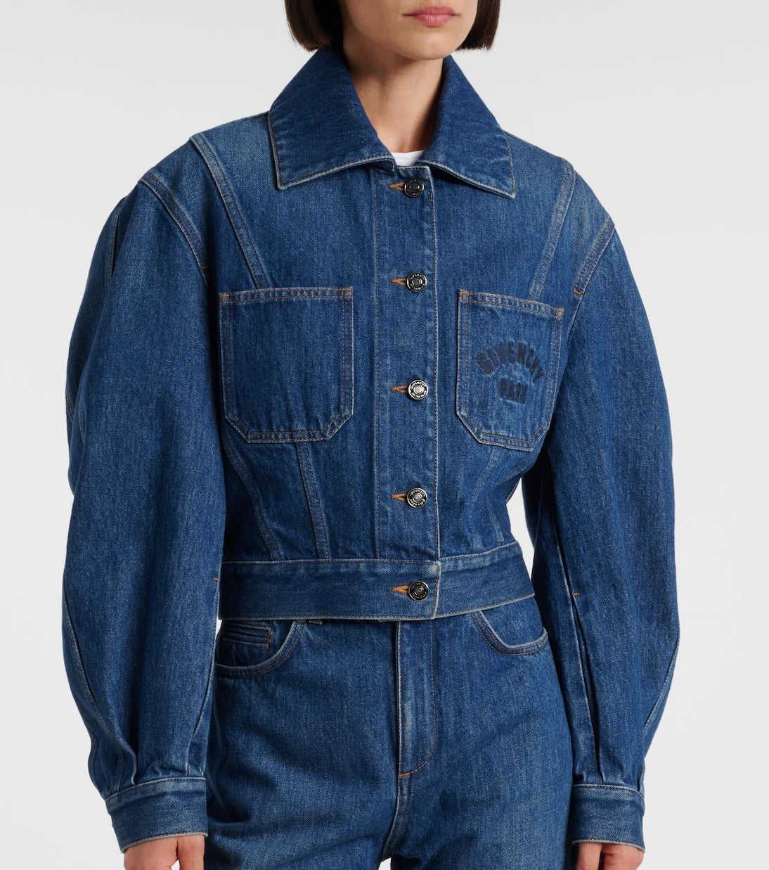 Givenchy - Cocoon cropped denim jacket