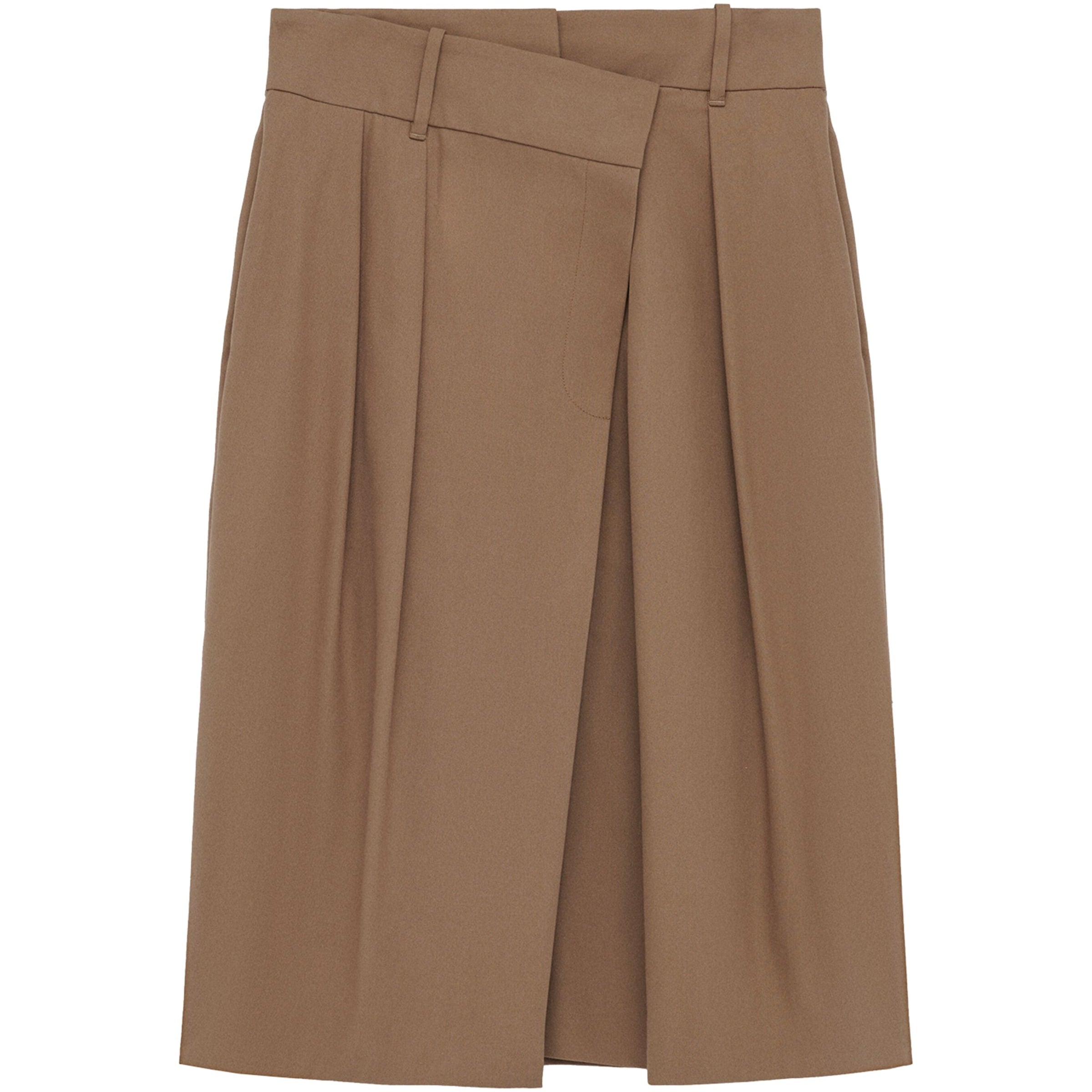 Cotton Wrap Mini Skirt