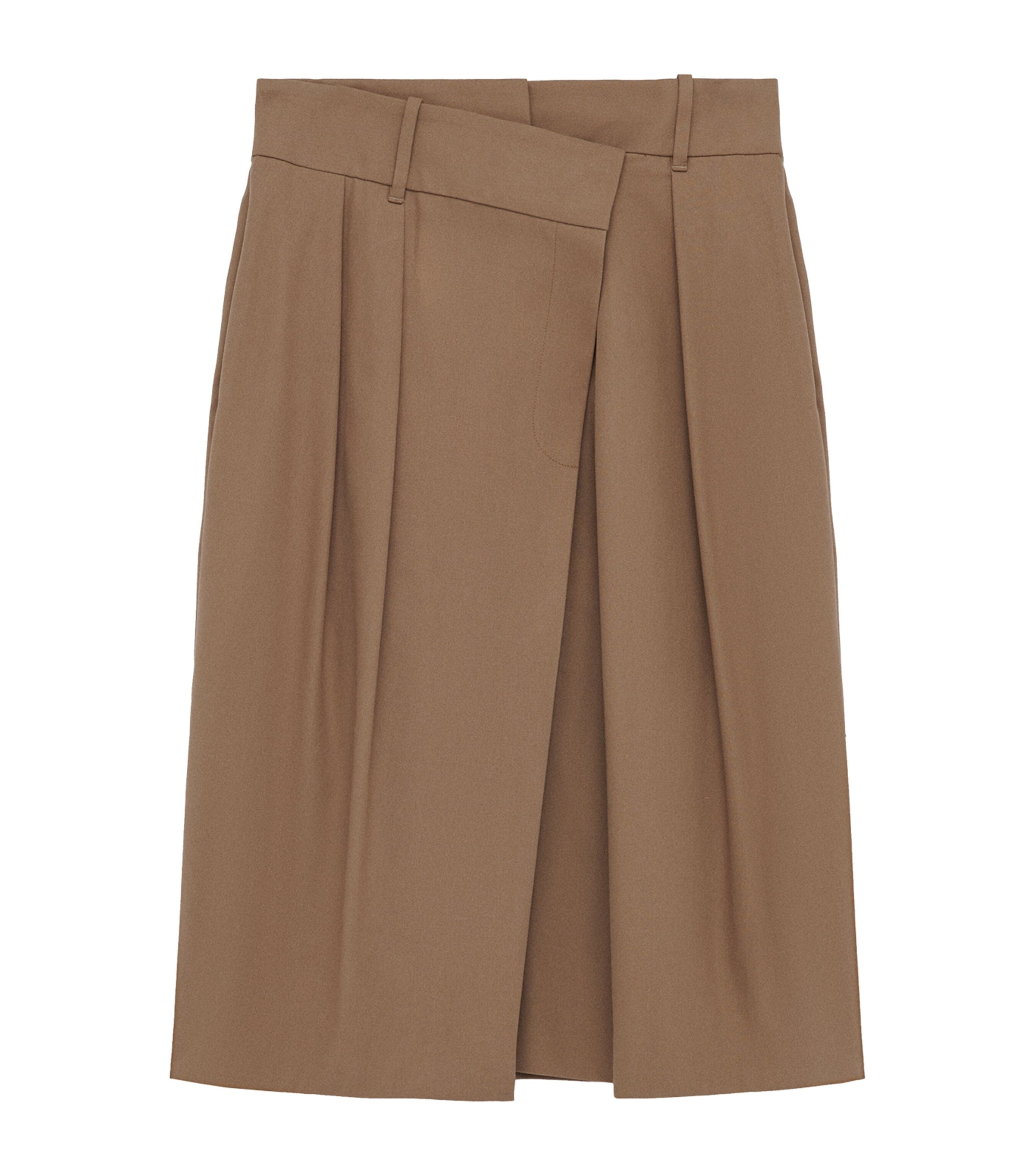 Cotton Wrap Mini Skirt