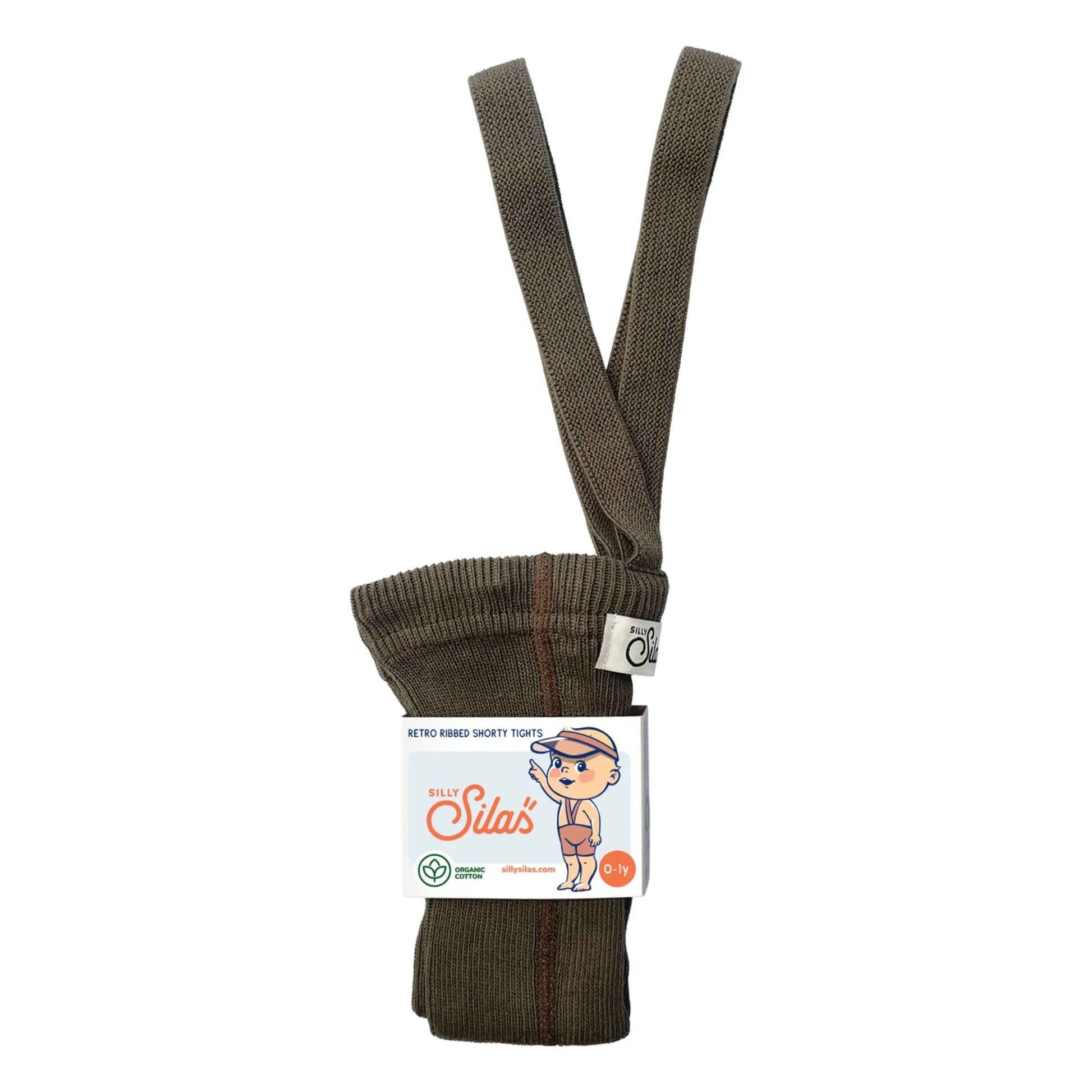 Silly Silas - Organic Cotton Shorty Tights | Brown