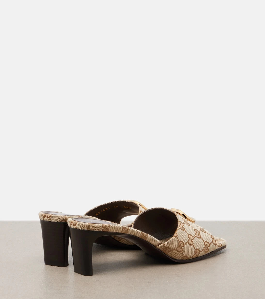 Gucci - Marmont Double G GG canvas mules
