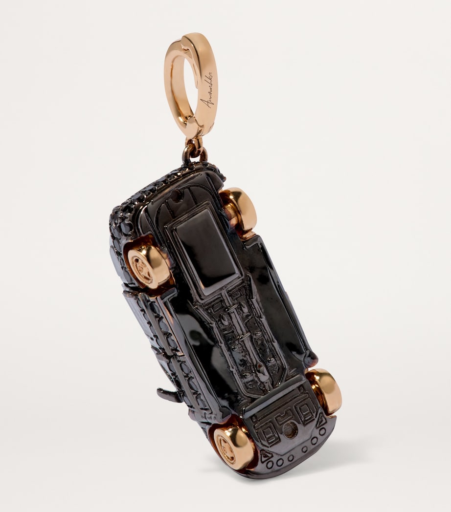Annoushka x Harrods Yellow Gold, Diamond and Sapphire My Life in Charms London Black Taxi Charm