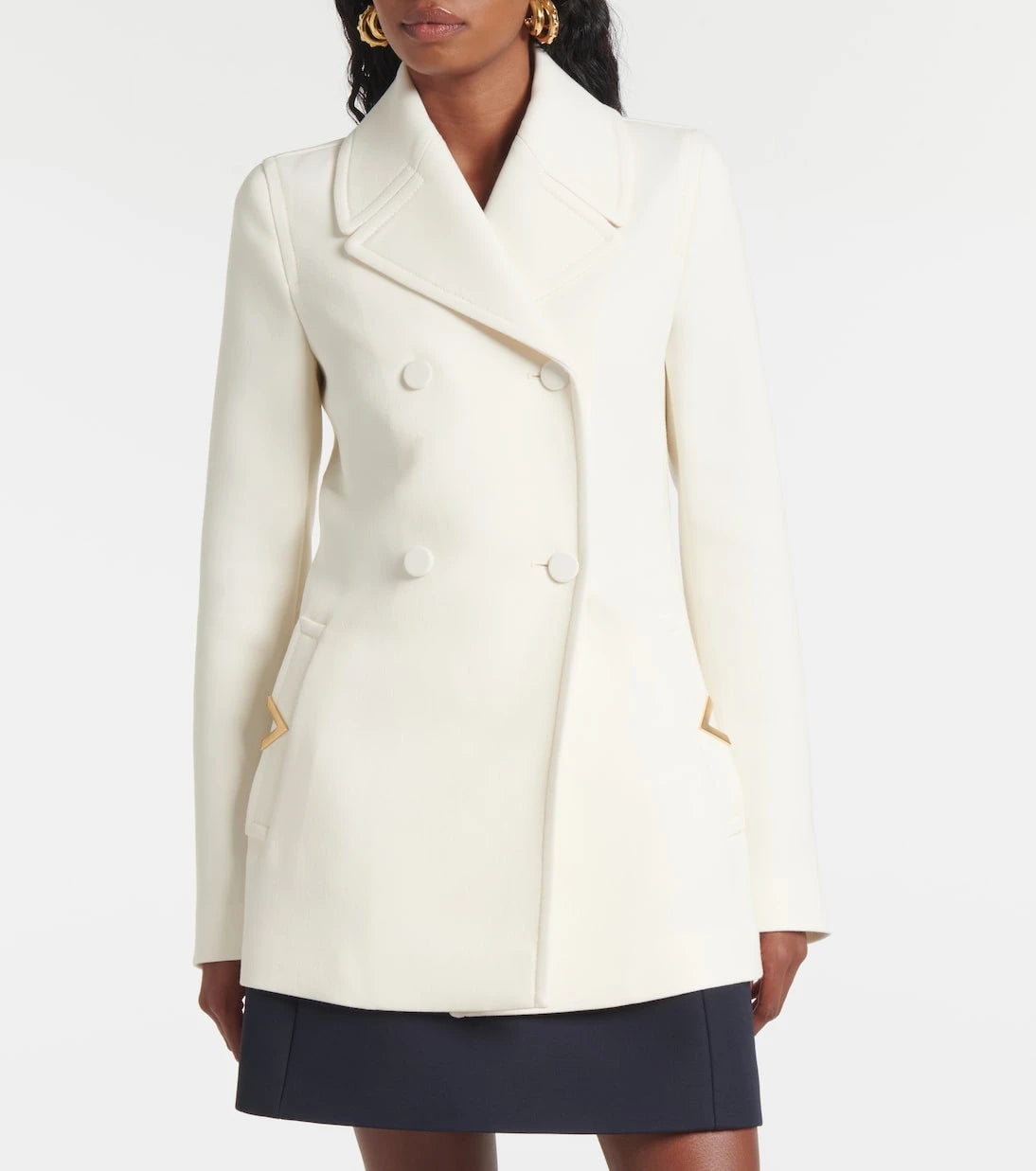 Valentino - Wool-blend crêpe blazer