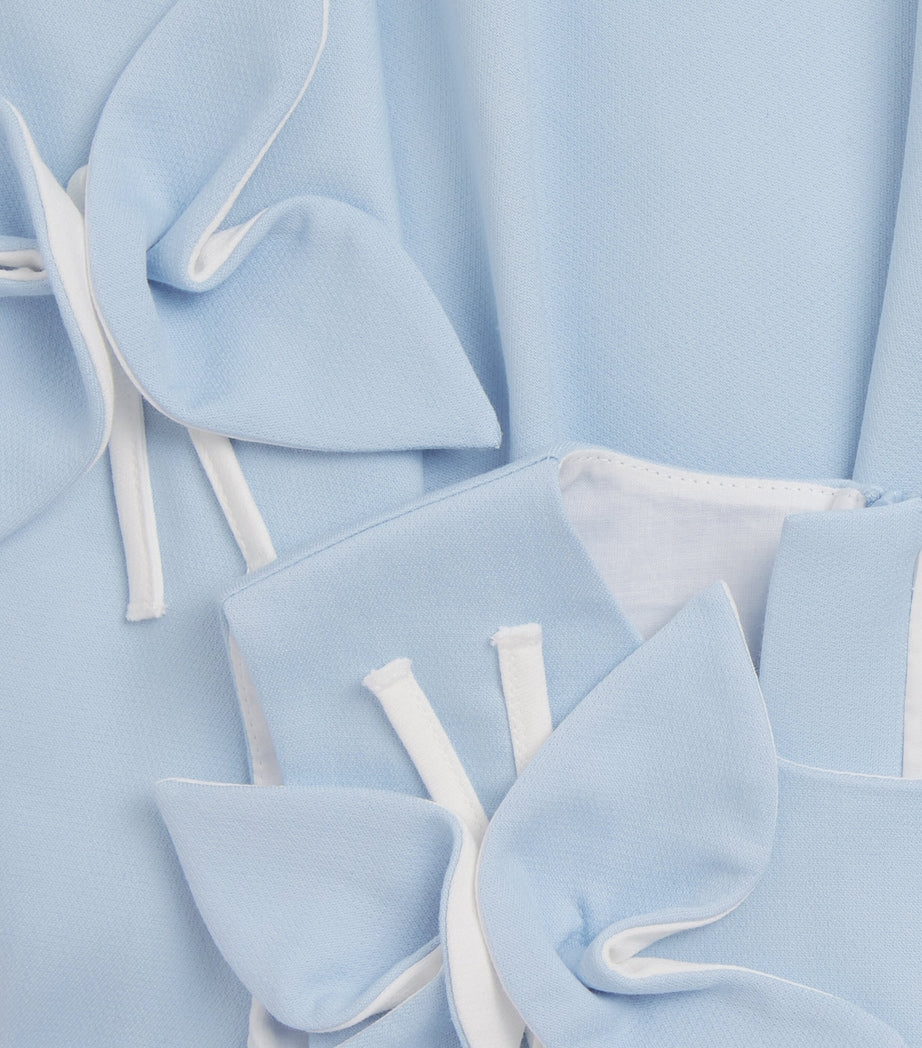 JESSIE AND JAMES Satin Floral Appliqué Butterfly Dress (3-8 Years)