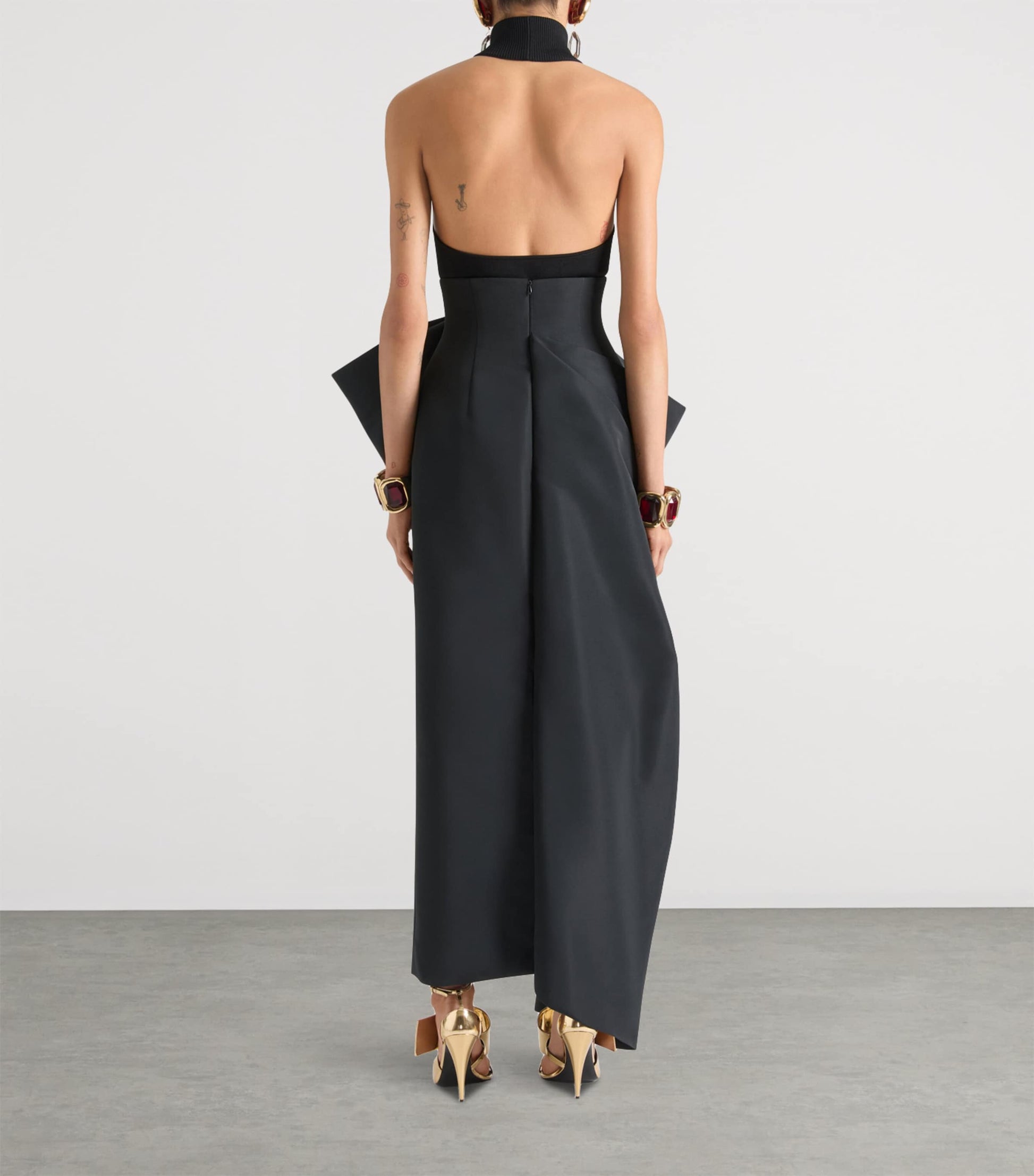 Givenchy Black Bow-Detail Maxi Skirt
