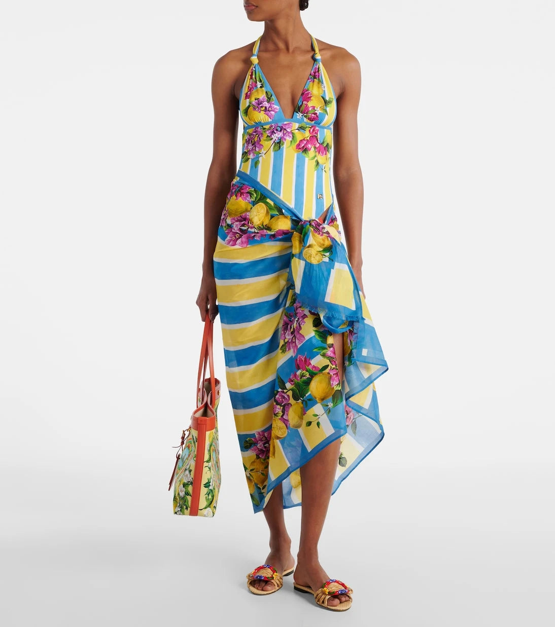Dolce&Gabbana - Floral cotton cover-up
