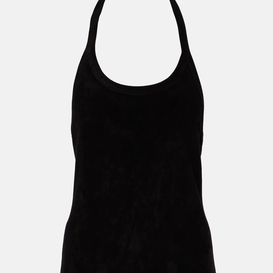 Stouls - Cherry halterneck suede top