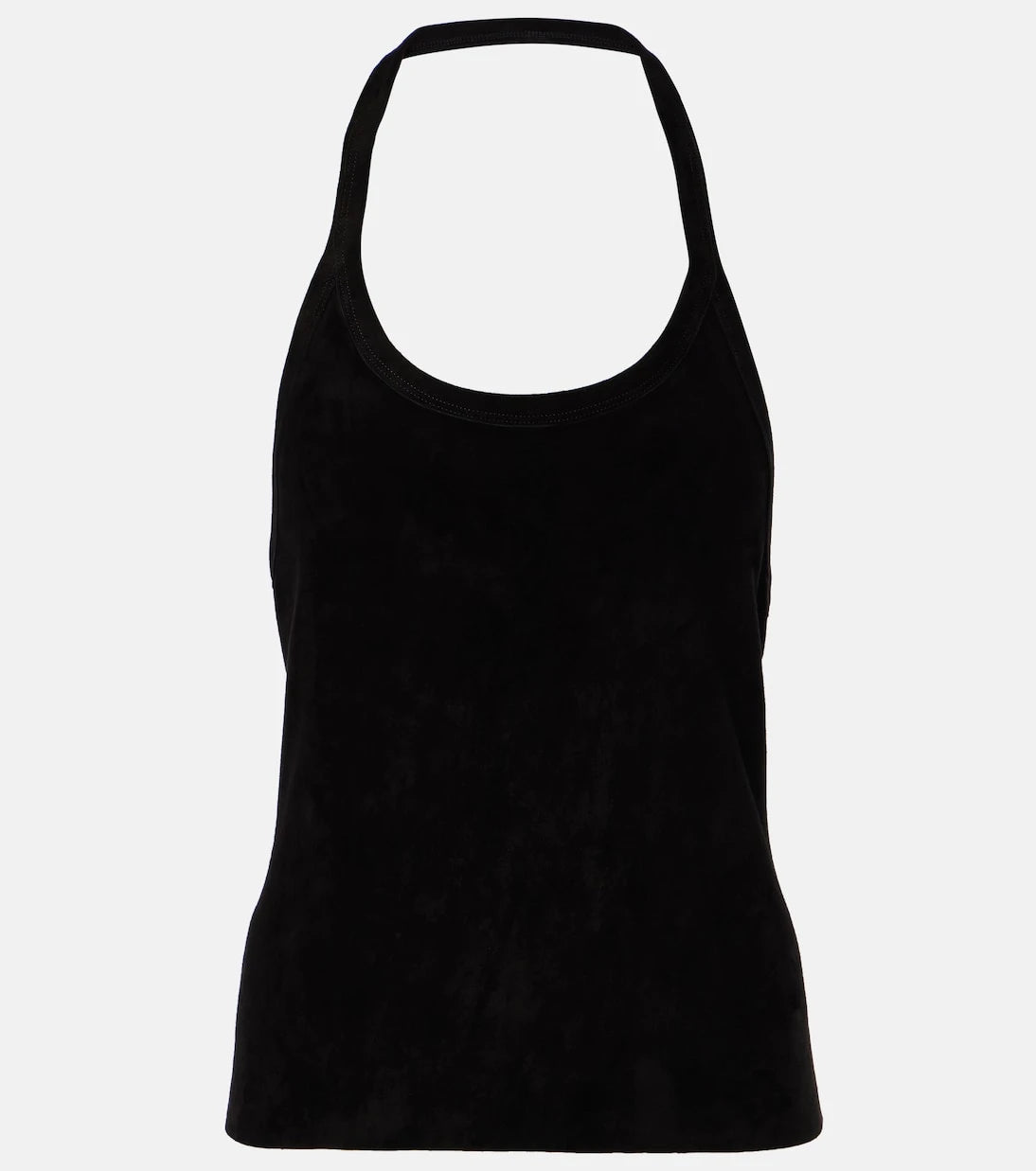 Stouls - Cherry halterneck suede top